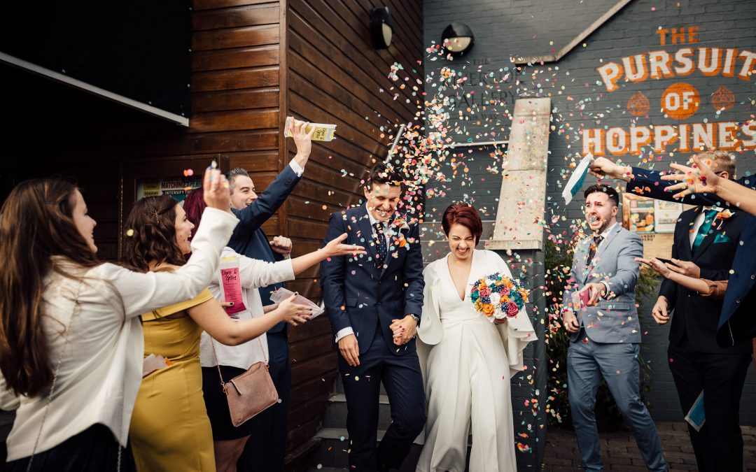 Colourful City Pub Wedding in Nottingham | Ugne and Giles