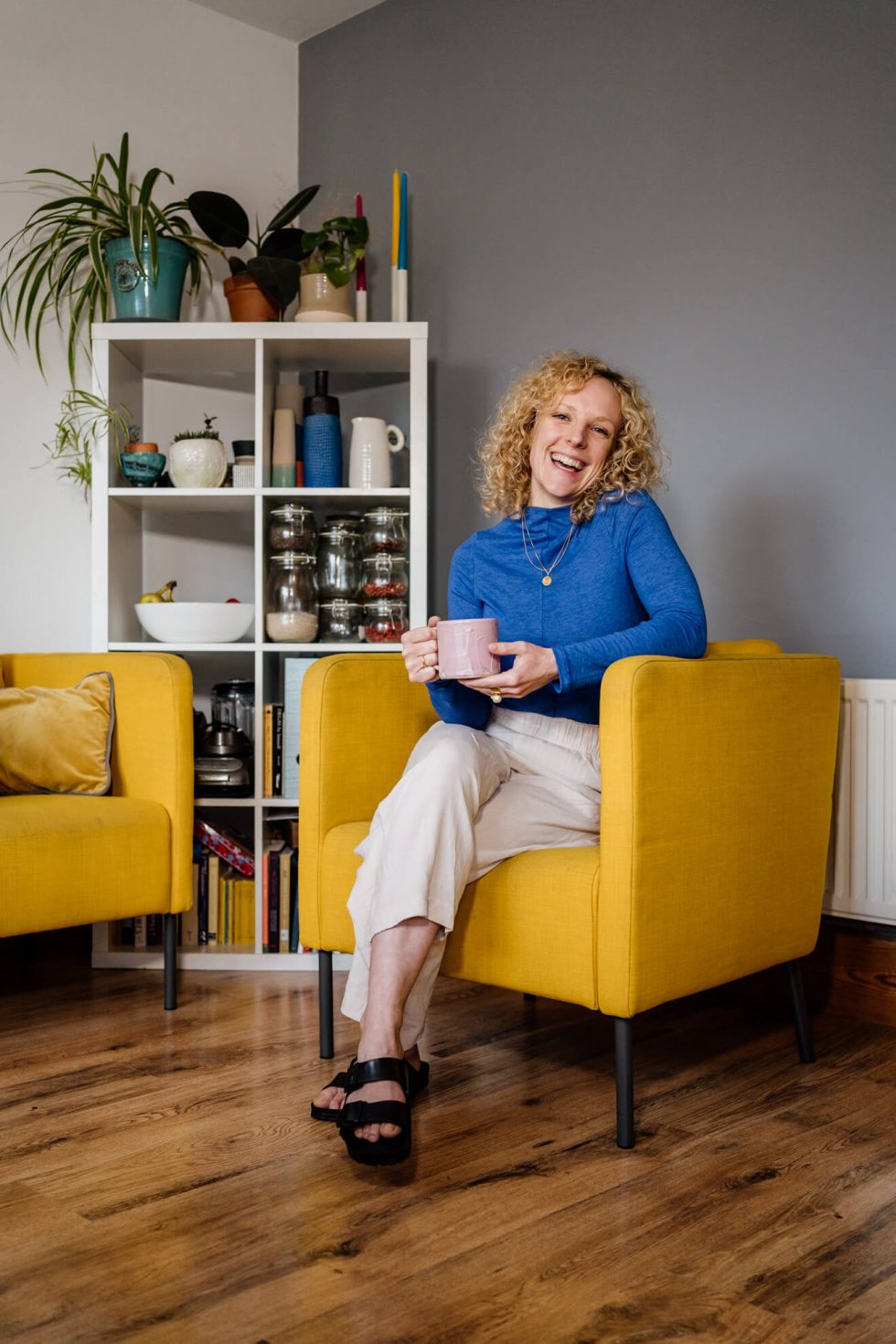 women poses for headshot branding photographer in nottingham