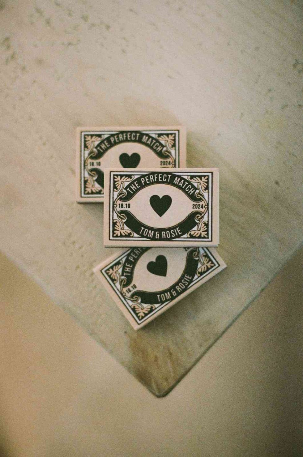 the perfect match wedding favours captured on film