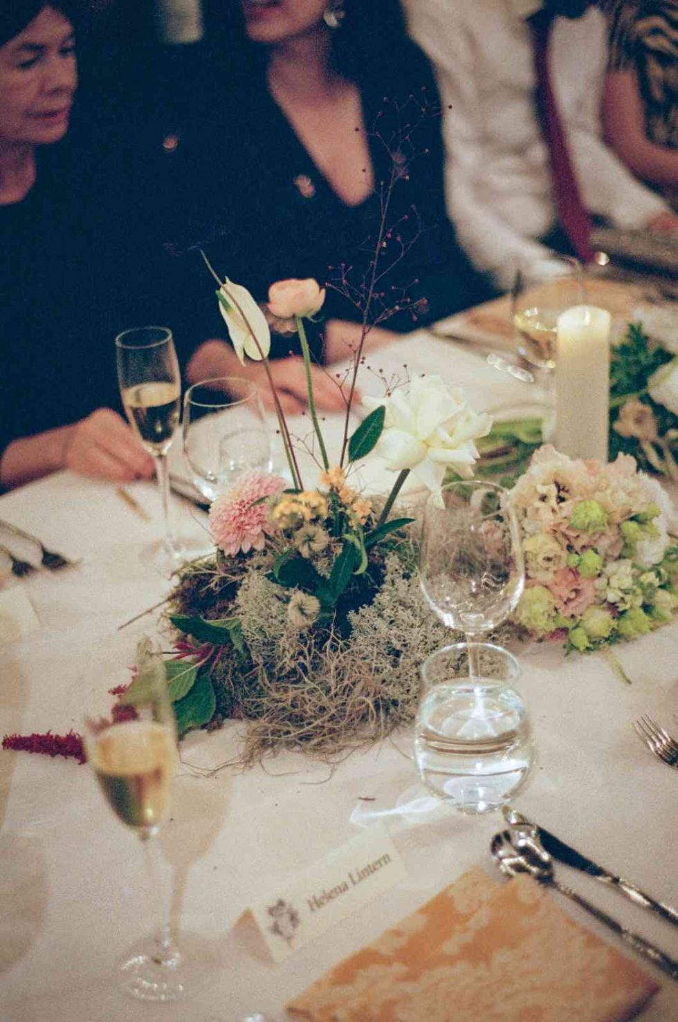 southern gothic style wedding decor at 100 barrington road london