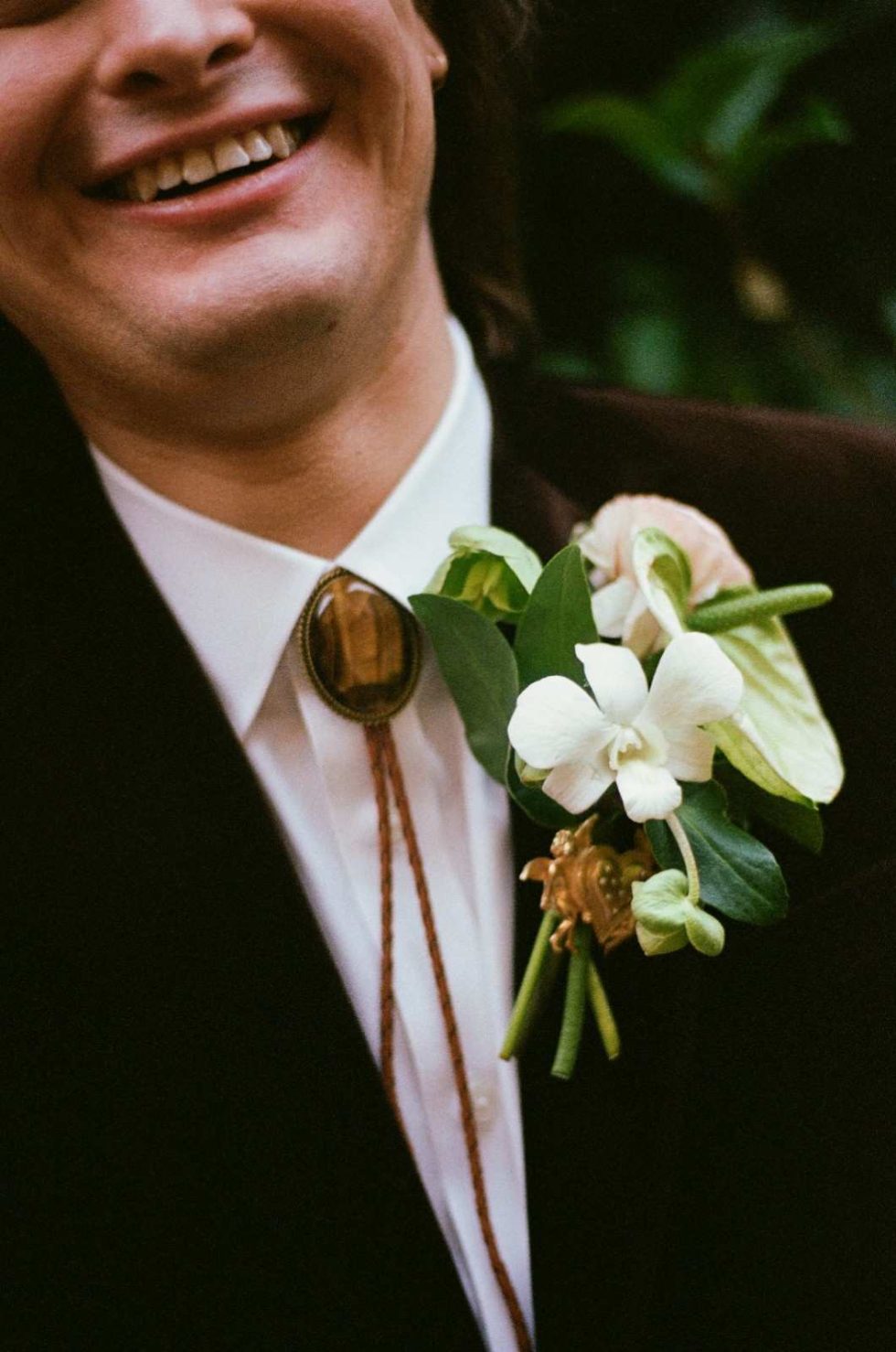southern gothic style groom at 100 barrington road london on film